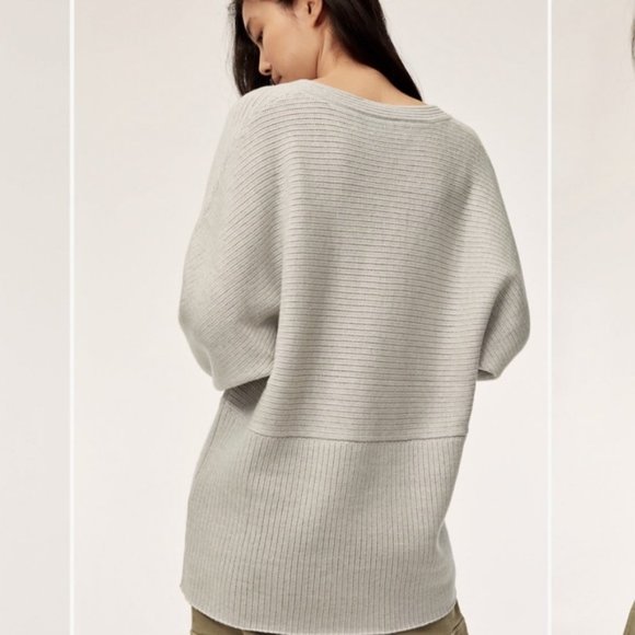 ARITZIA WILFRED FREE Belgard Wool Sweater (Gray) - Picture 3 of 8
